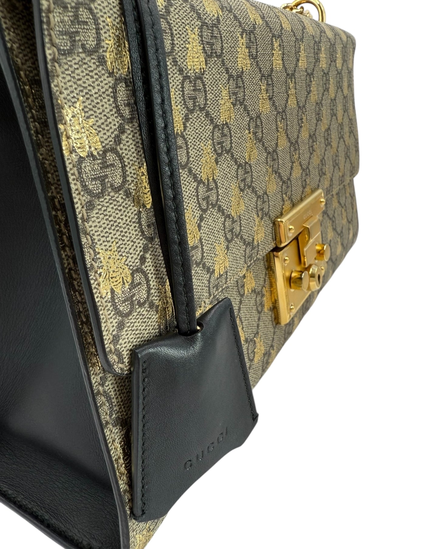 Gucci GG Supreme Bee Padlock