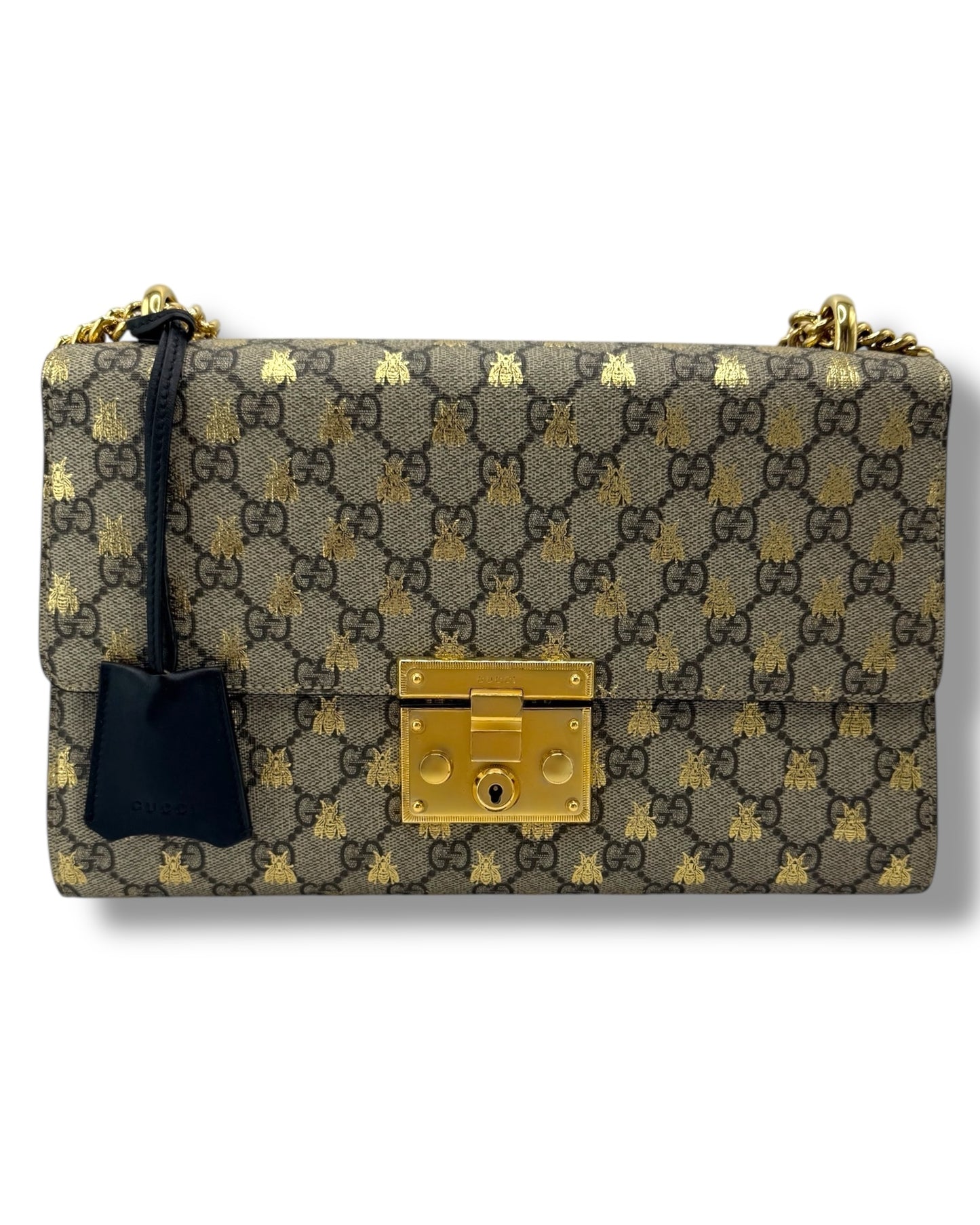 Gucci GG Supreme Bee Padlock