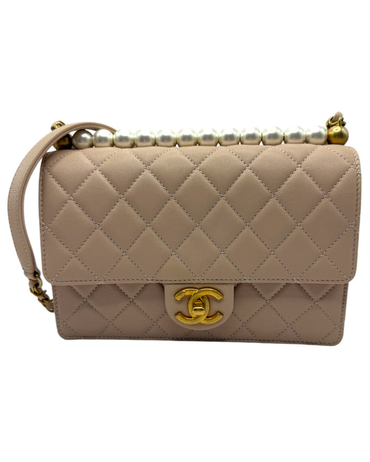 Chanel Lambskin Quilted Pearl